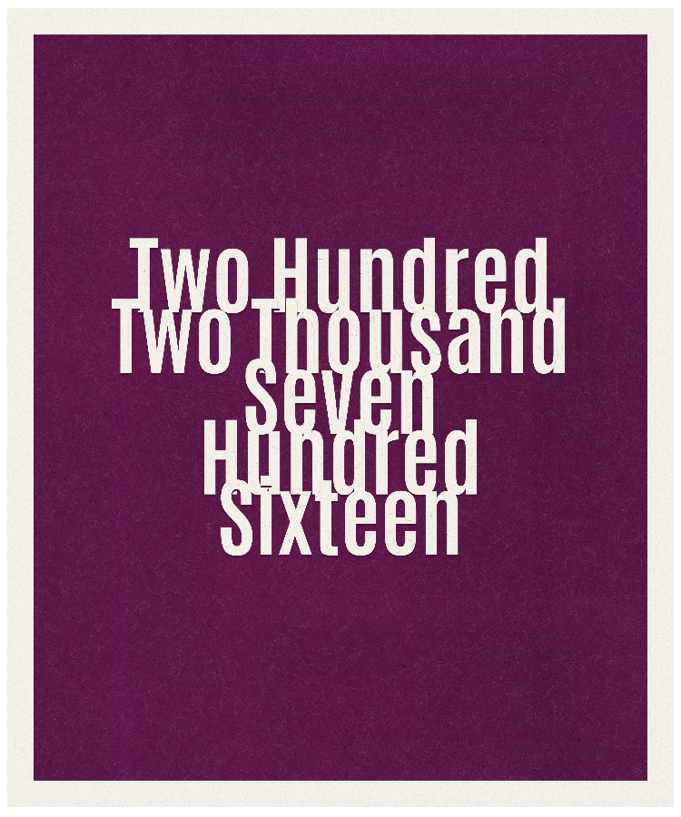 Count #202716