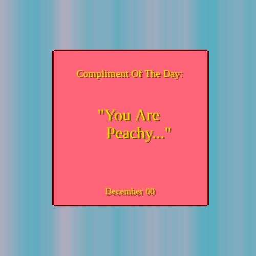 Compliment Of The Day #14