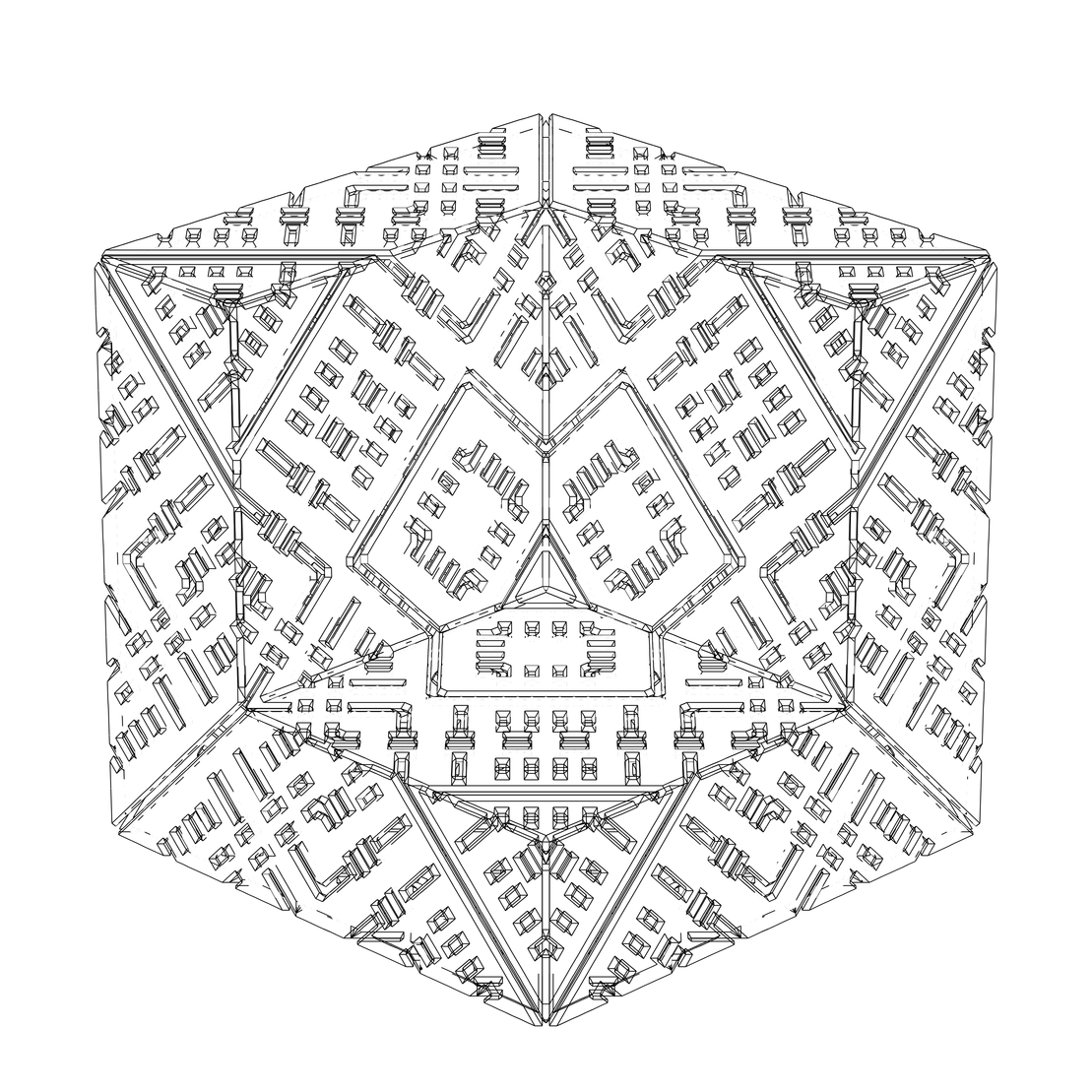 LL21 Alien Art Cube #672