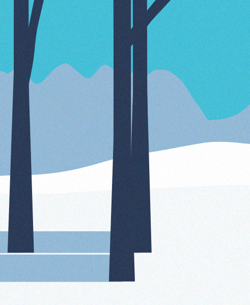 Minimal Snow Landscape #65