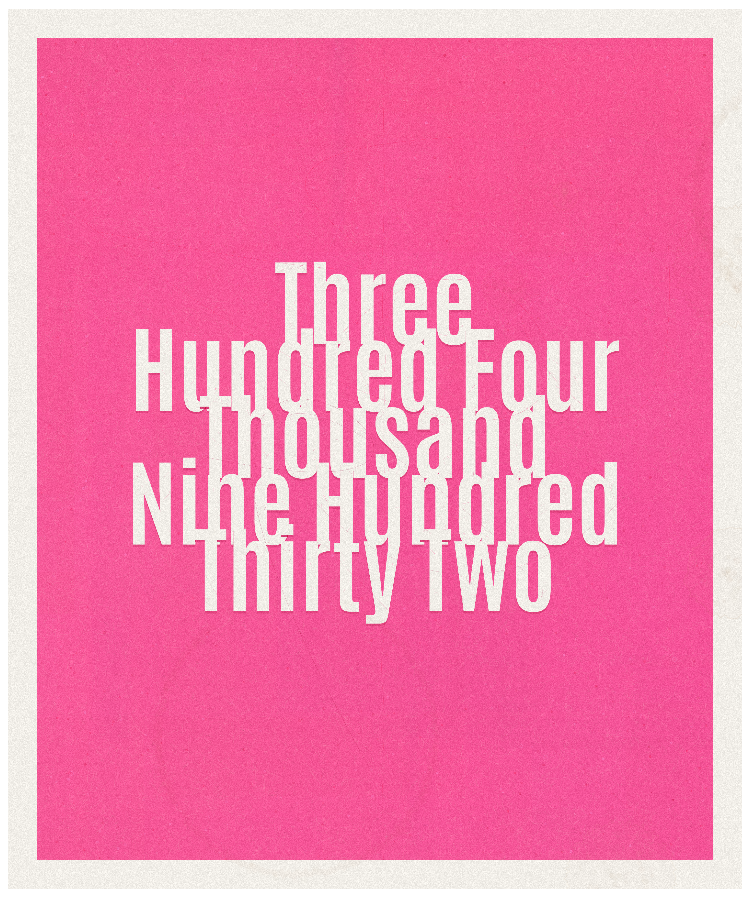 Count #304932