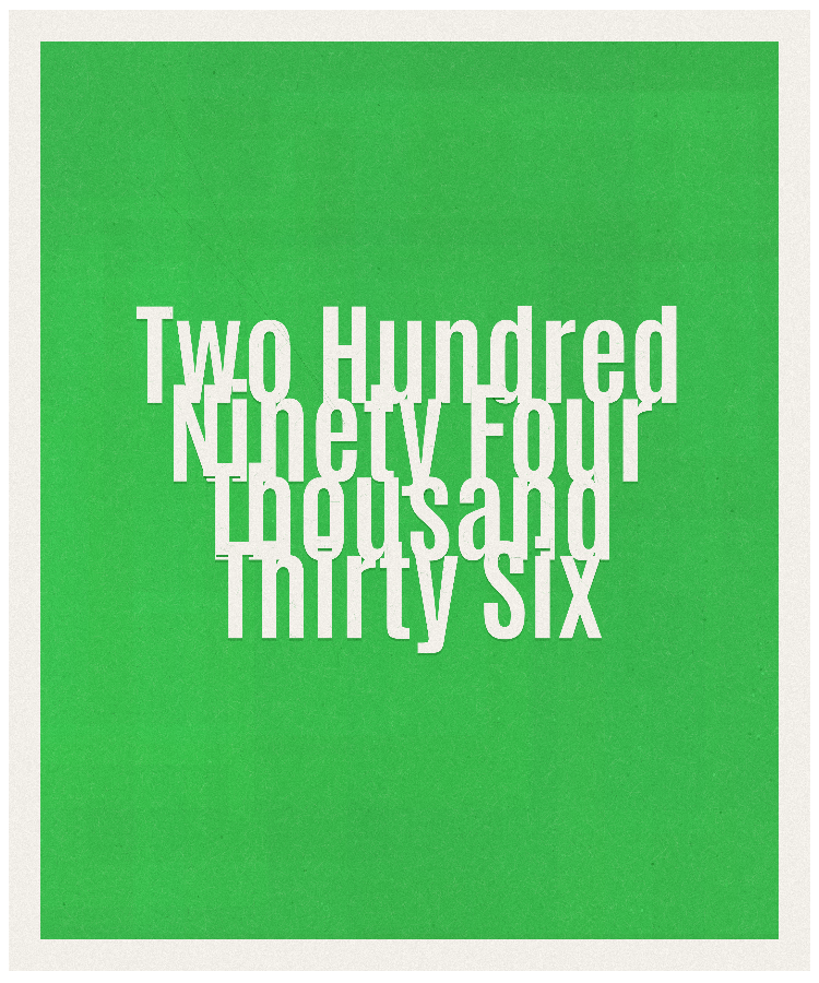 Count #294036