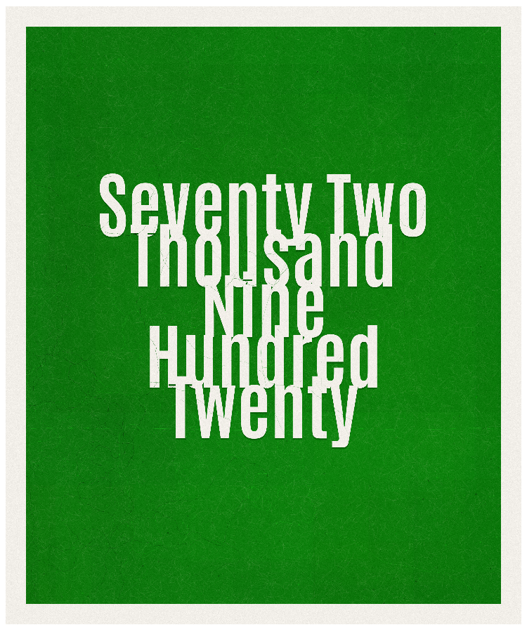 Count #72920