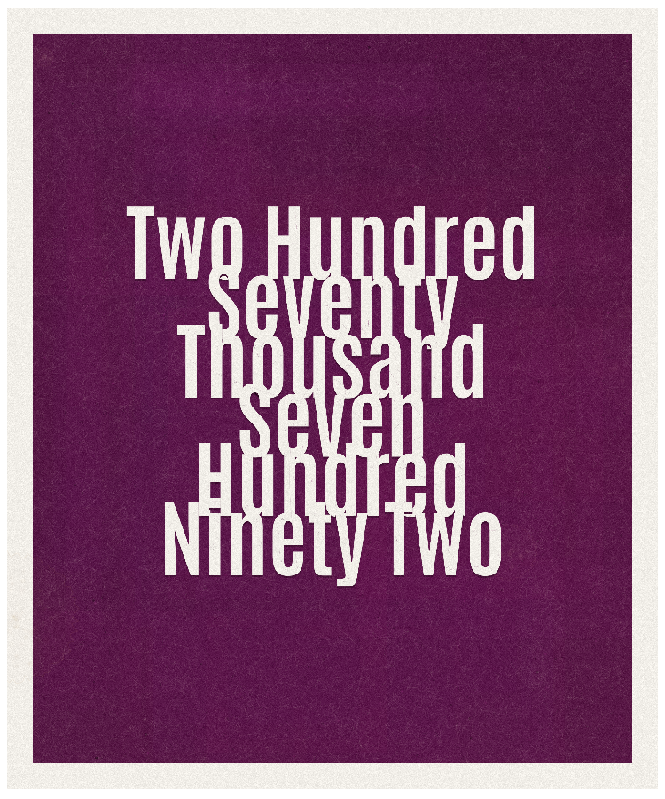Count #270792