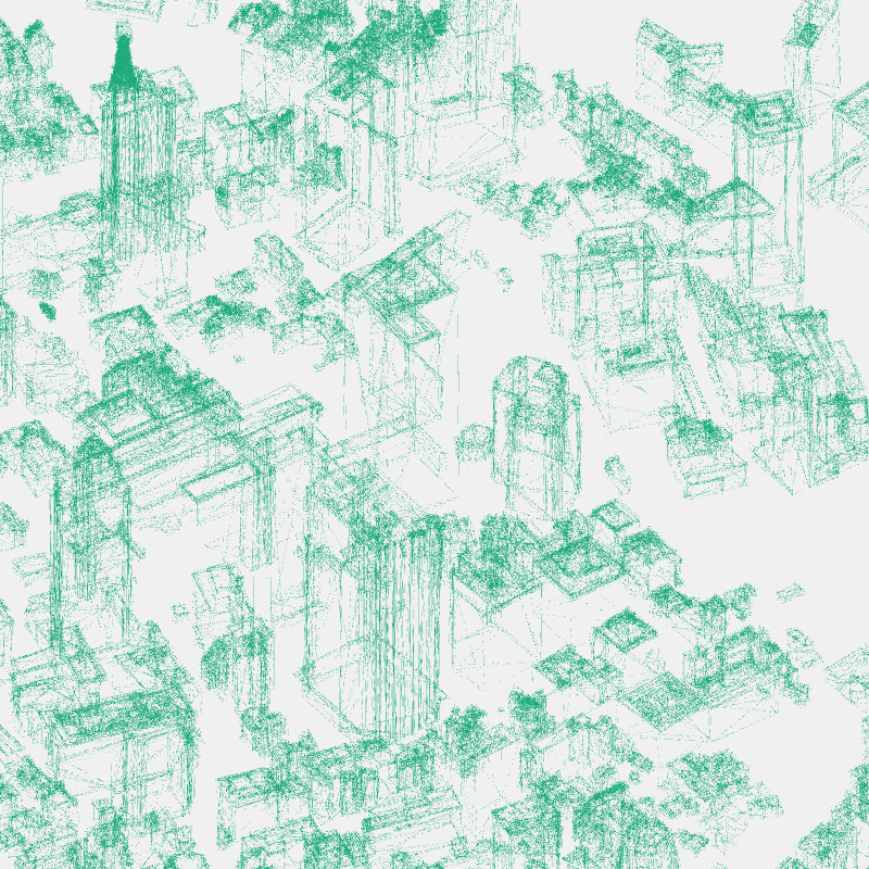 Algorithmic Drawing: Minato City Tokyo #34