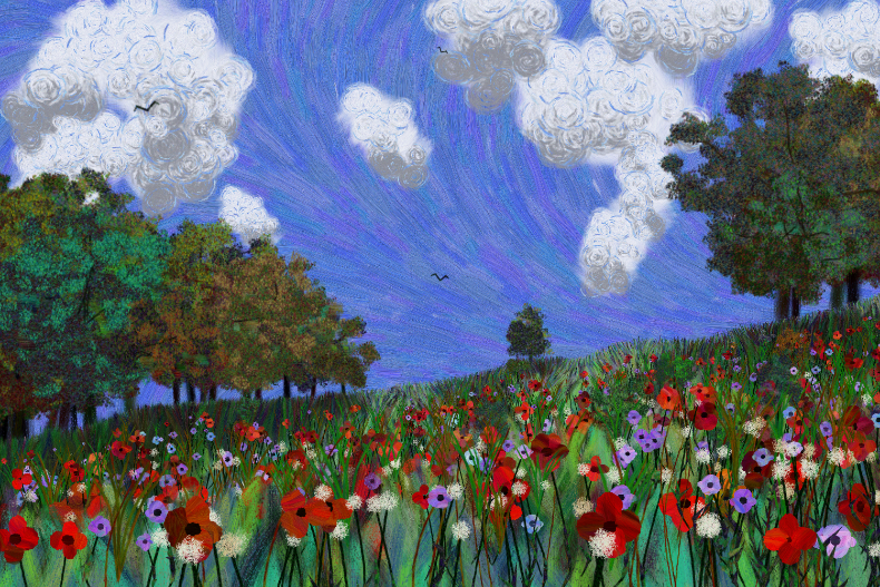 Flowers and Sky #119