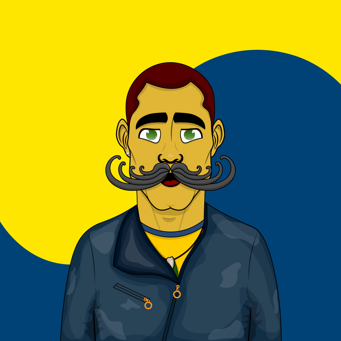 Mustachioed #60