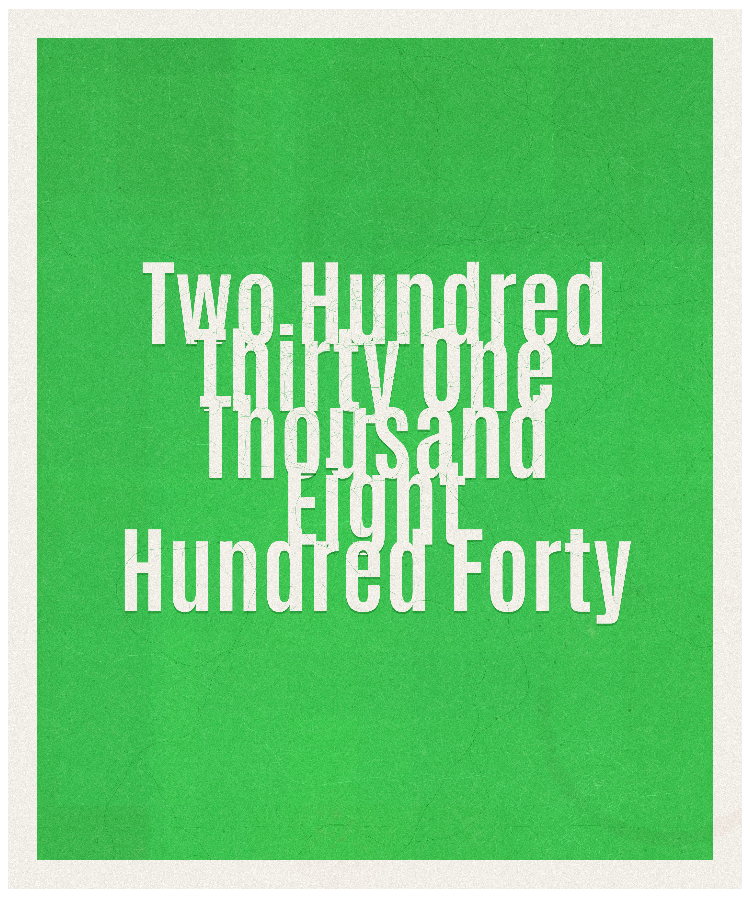 Count #231840