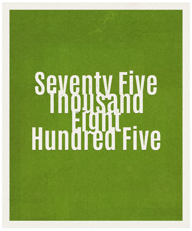 Count #75805
