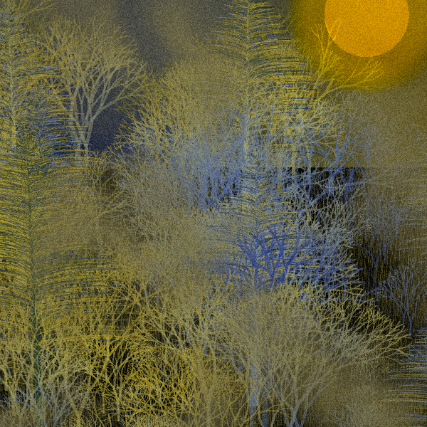 Moonlit Native Bush #14