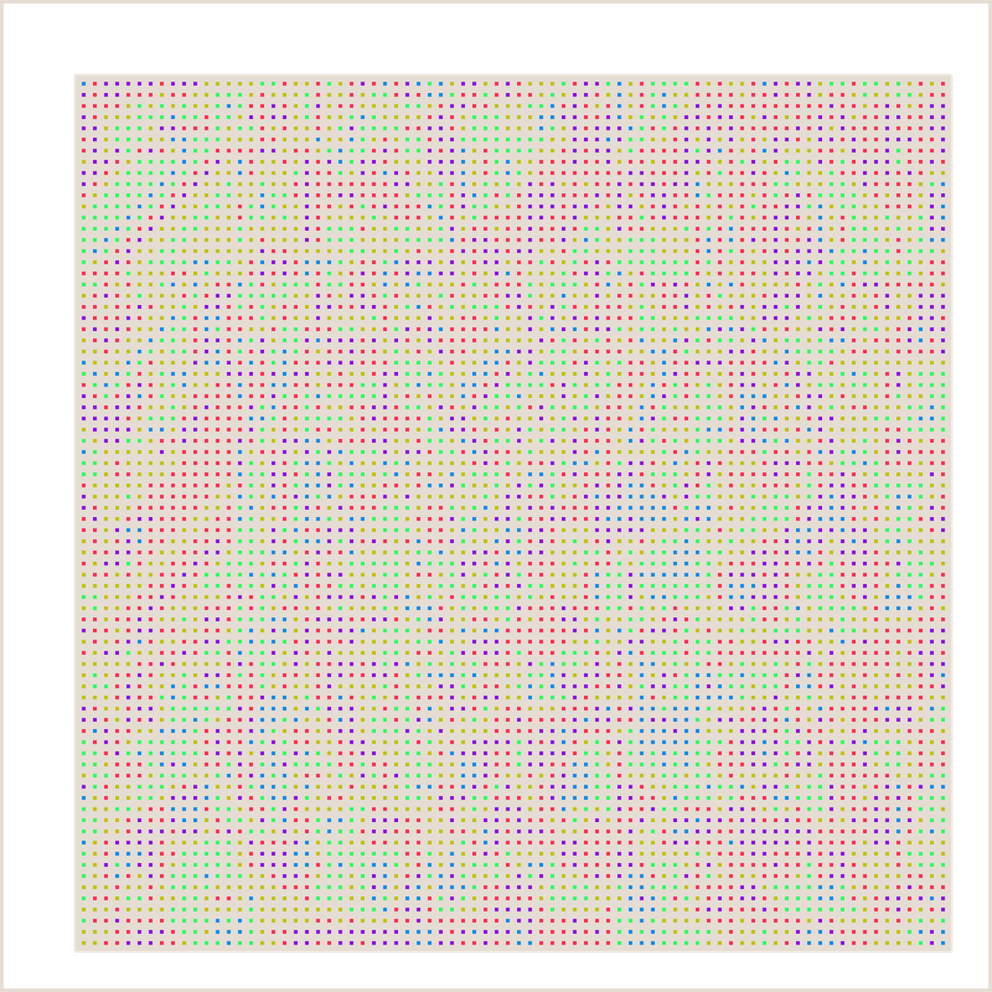 Beige Orbital Pixels #1