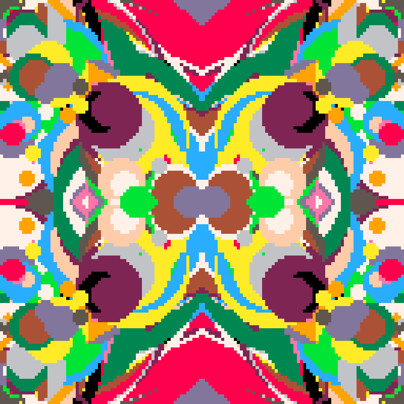 Rapid Psychedelic Inkblot Test Generator #20