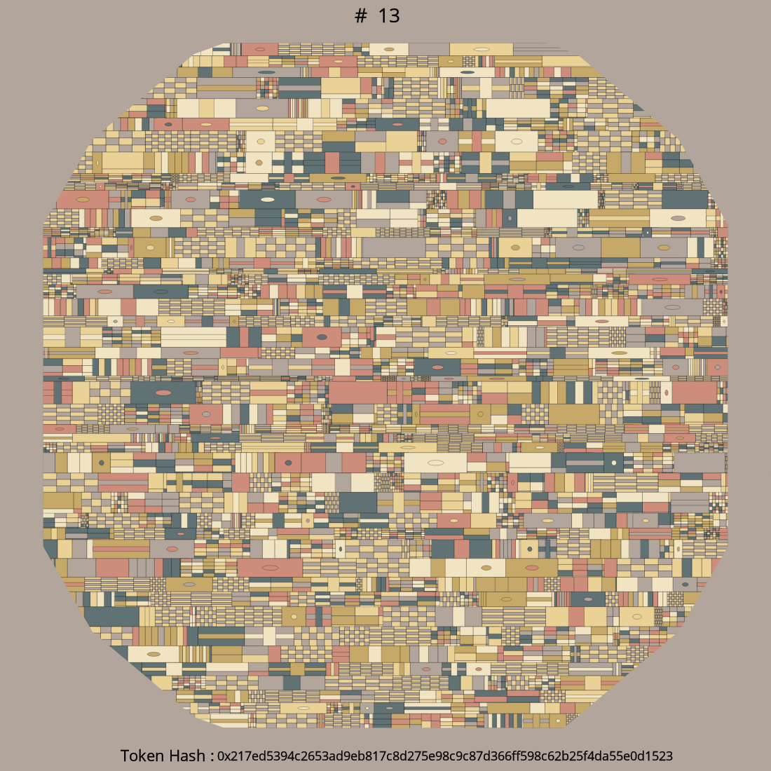 Abstracte Raster:The last piece #13