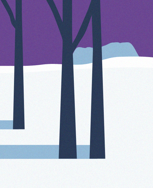 Minimal Snow Landscape #98