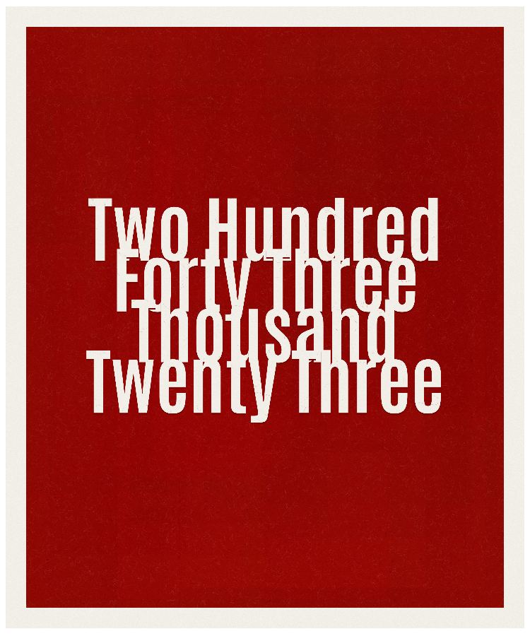Count #243023