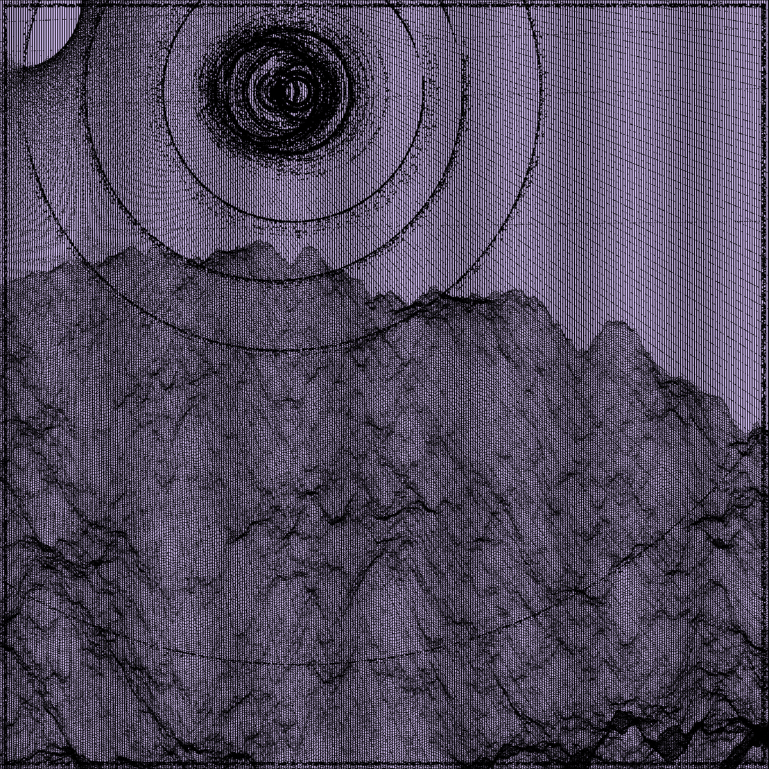 Surreal classic generative landscape #82