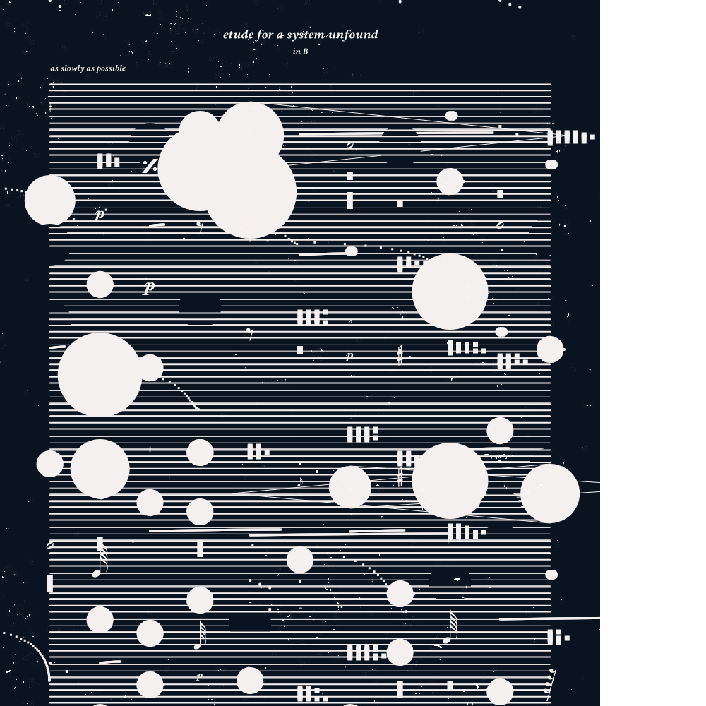 etude for a system unfound #62