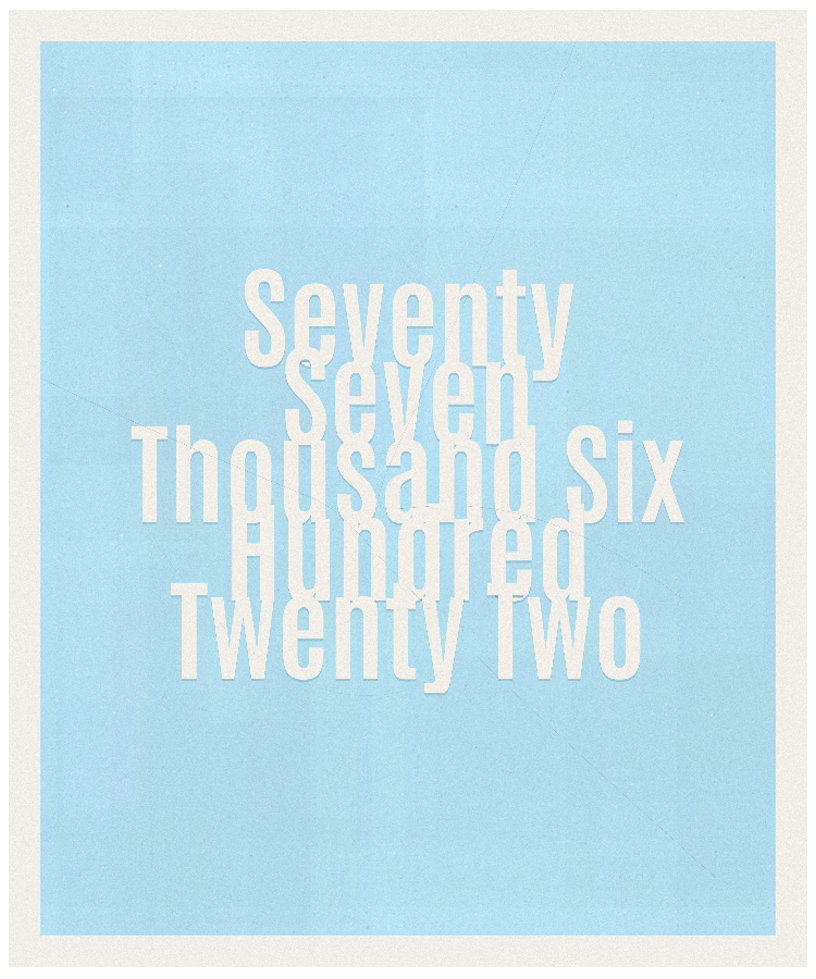Count #77622