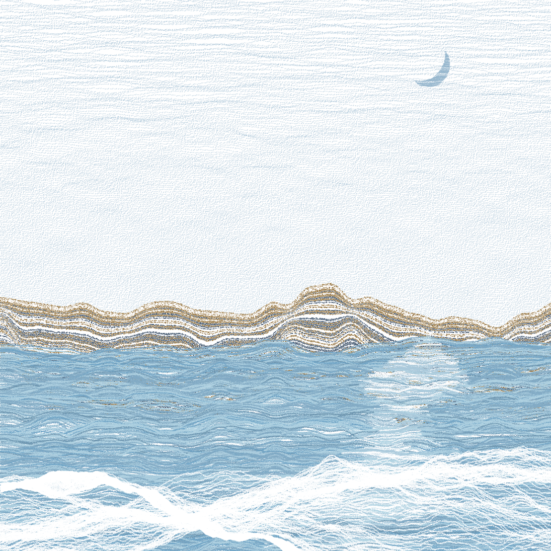 Moonlit Sea #296