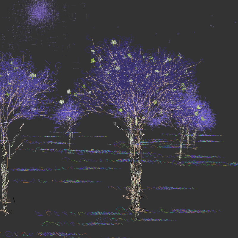Black winter forest #36