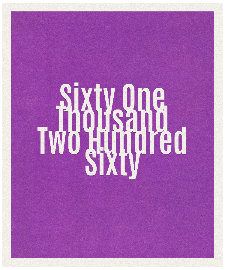 Count #61260