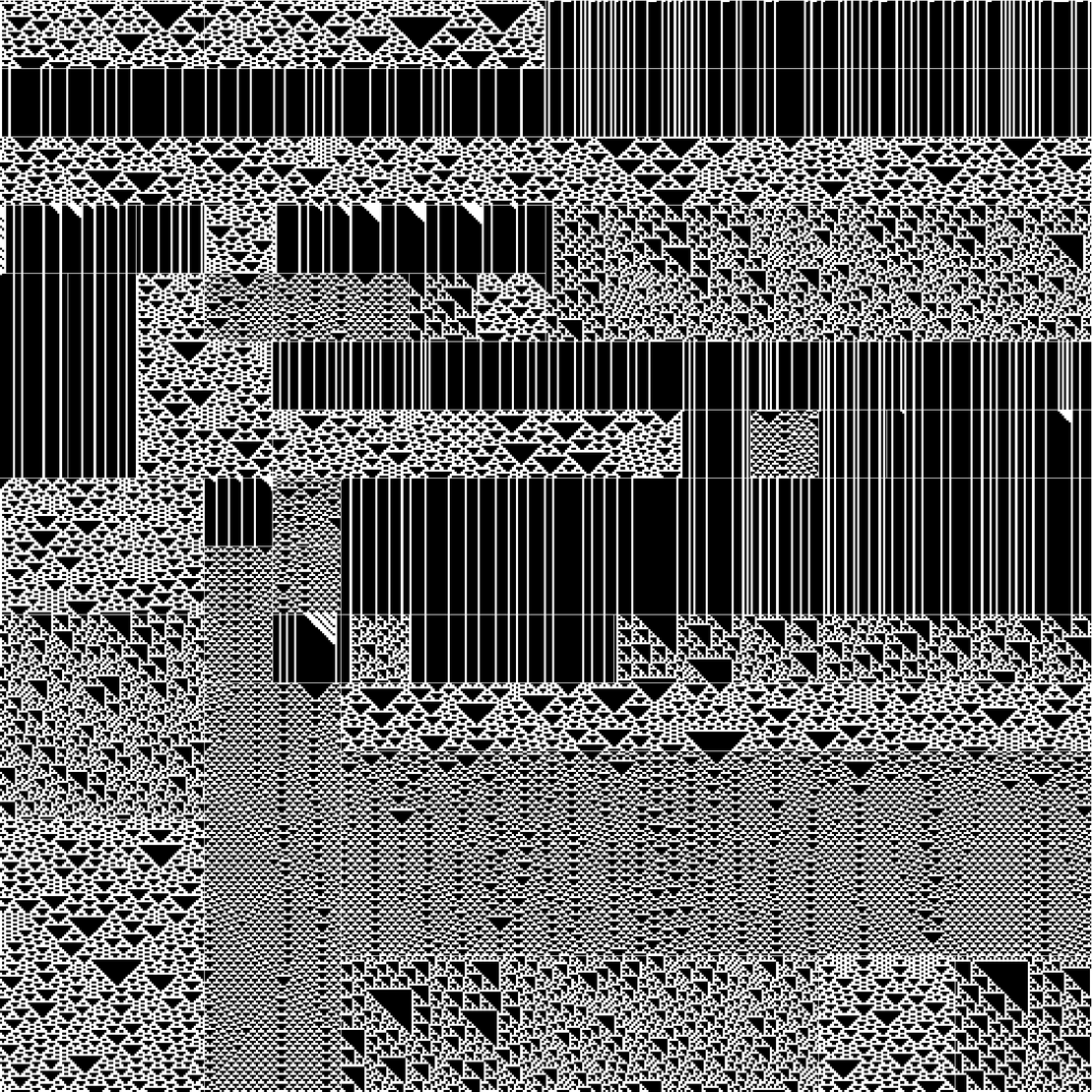 RULES (for Elementary Cellular Automata) #307