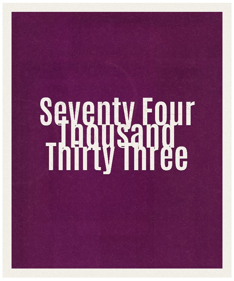 Count #74033