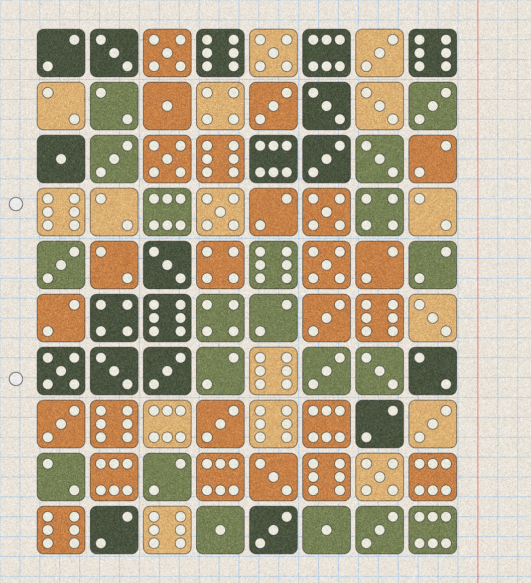 sketchbook page 6: dice roll #33