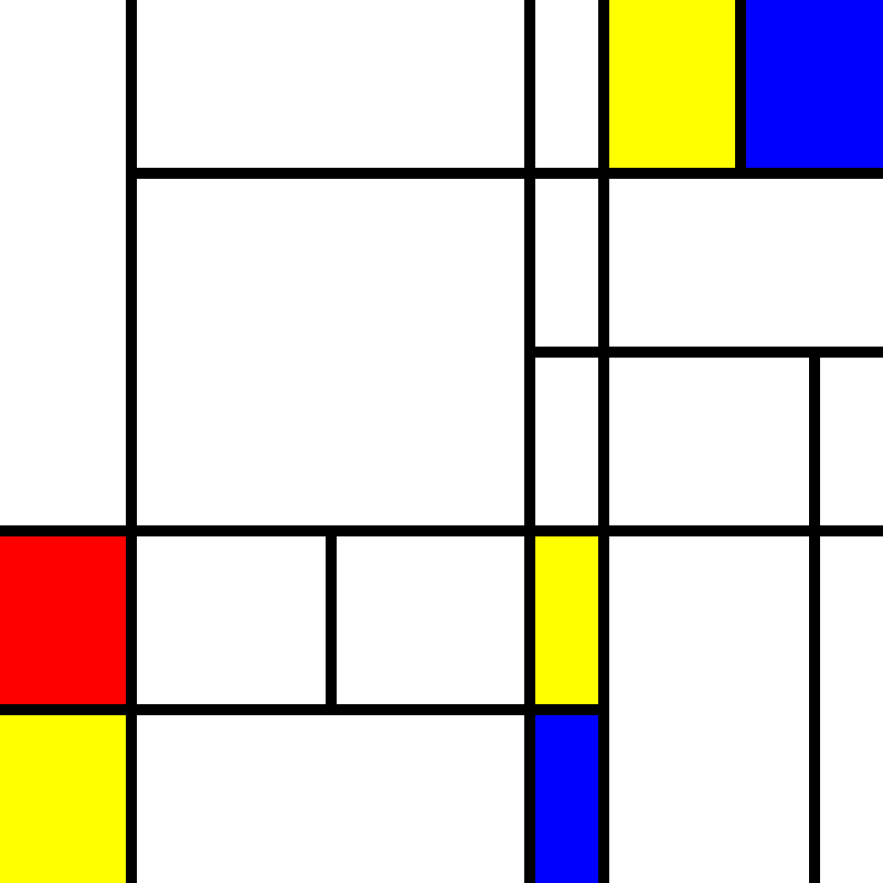compositioninredblueandyellow.art, (NFT) #104