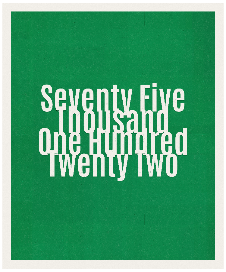 Count #75122