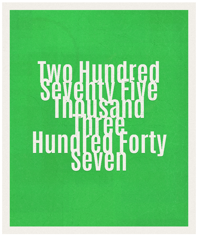 Count #275347