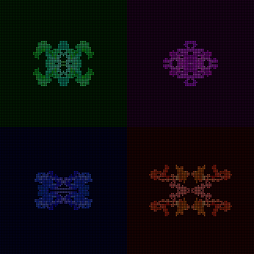 Dither Creatures 2x2 #65