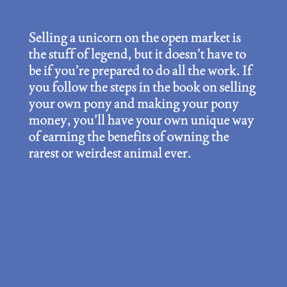 Unicorn Facts and Musings #14