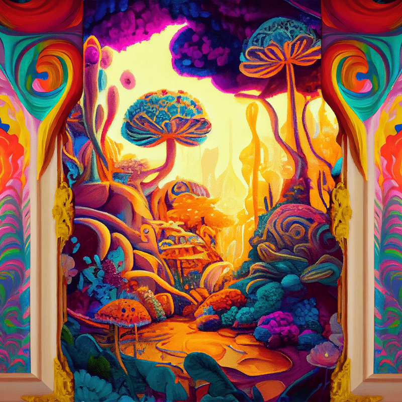 AI Psychedelic Garden #1