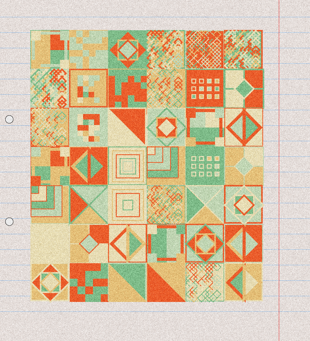 sketchbook page 8: annoying grid #24