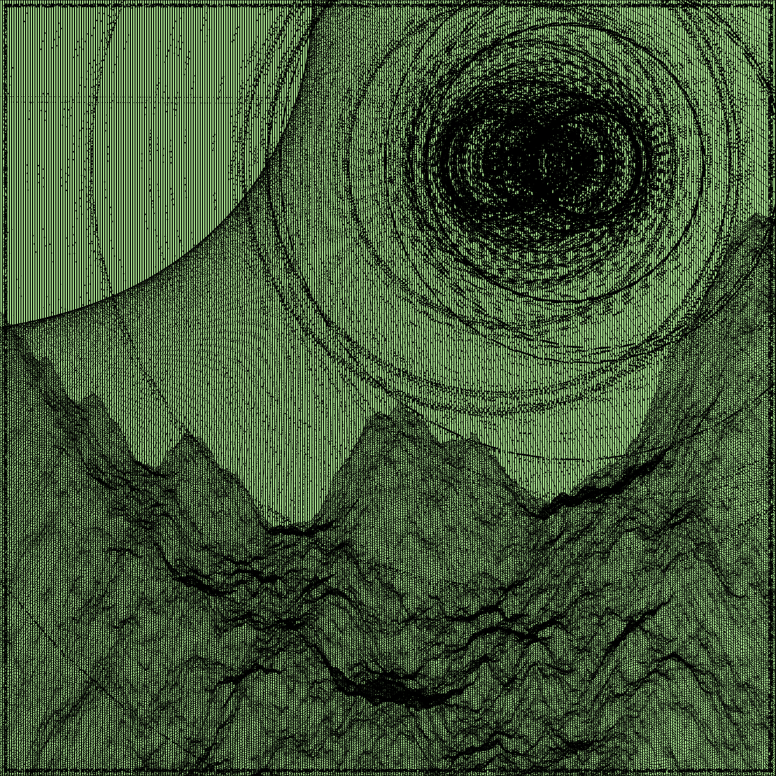 Surreal classic generative landscape #49