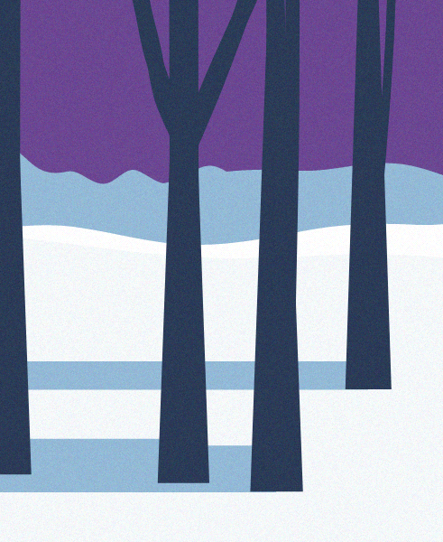 Minimal Snow Landscape #86