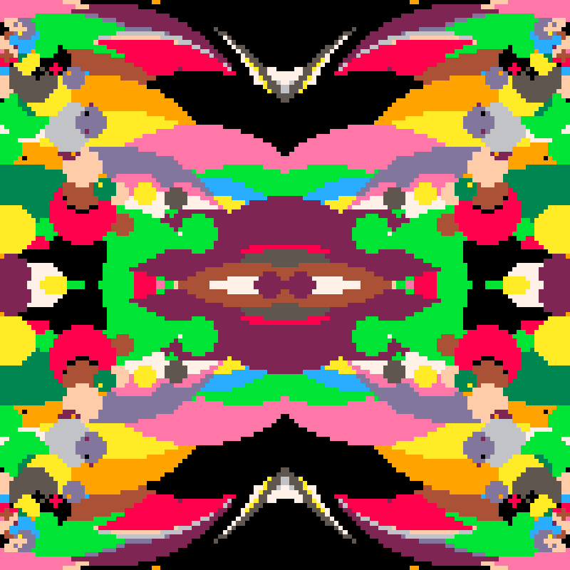 Rapid Psychedelic Inkblot Test Generator #84