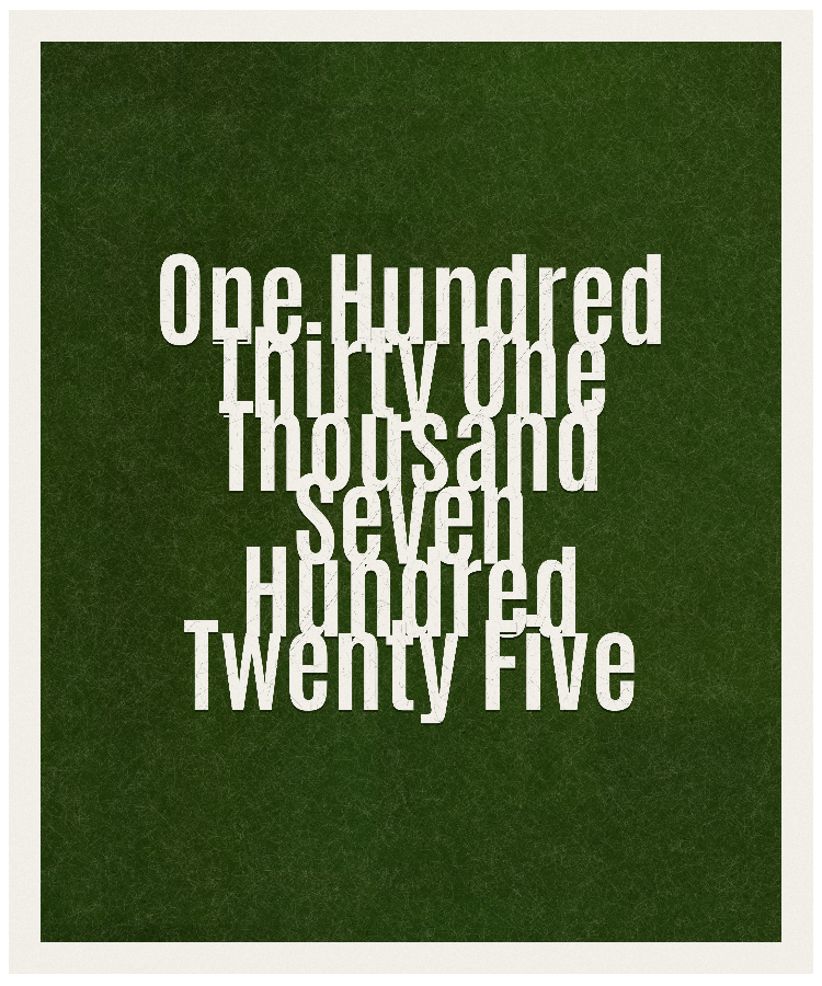 Count #131725