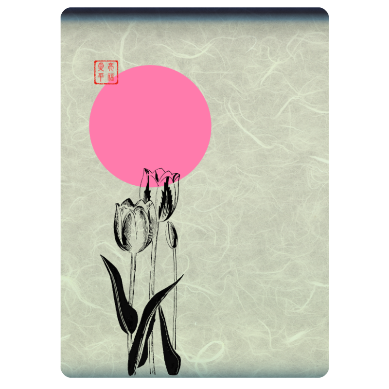 Zen flower card  #46