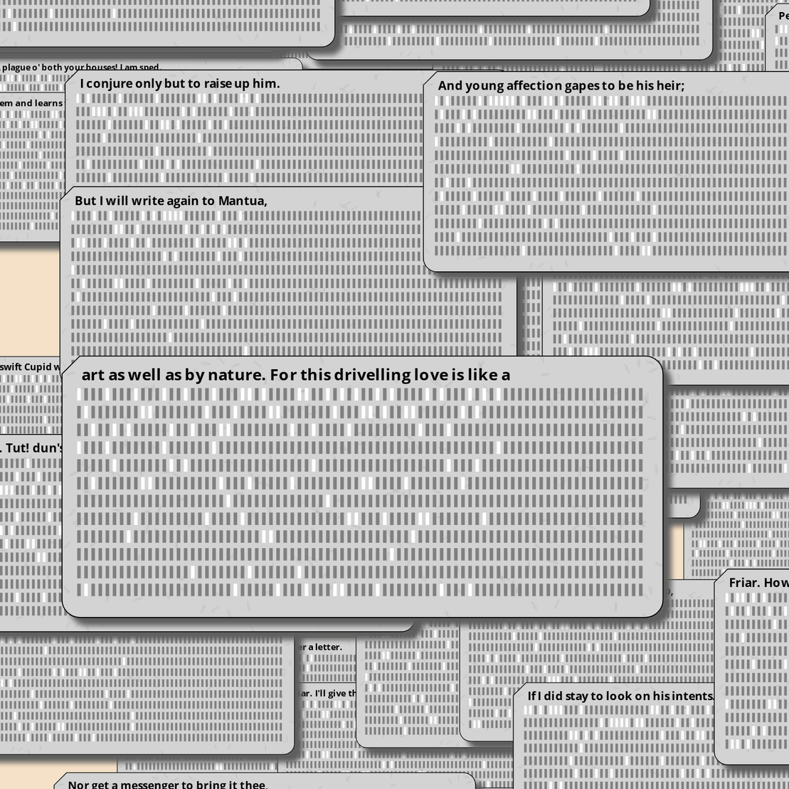 Romeo and Juliet on Punched Cards (Free) #106