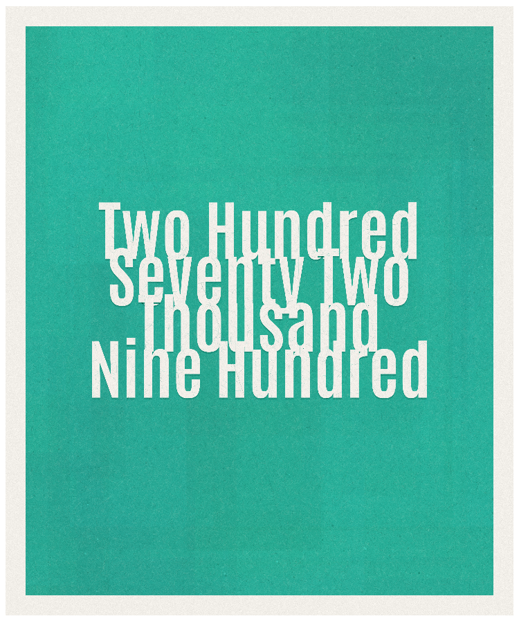 Count #272900