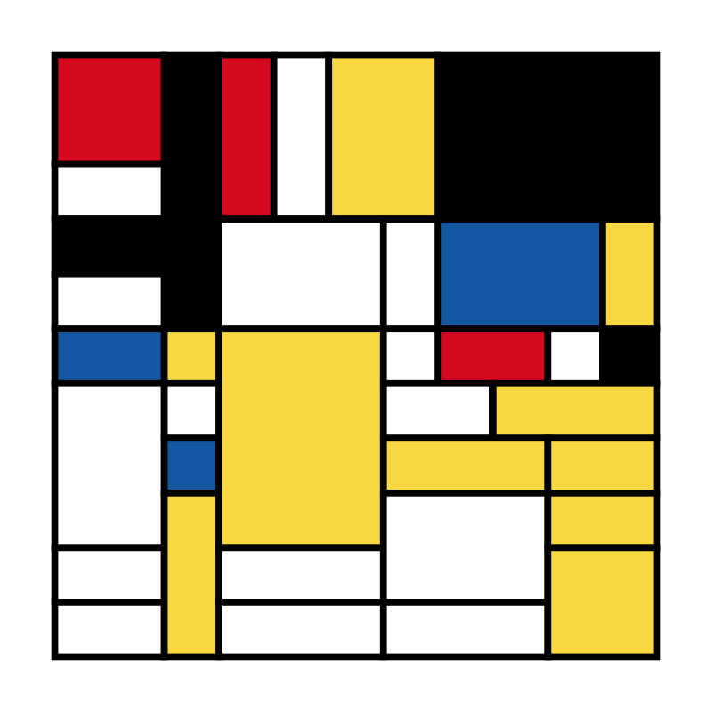 Mondrian squares #5