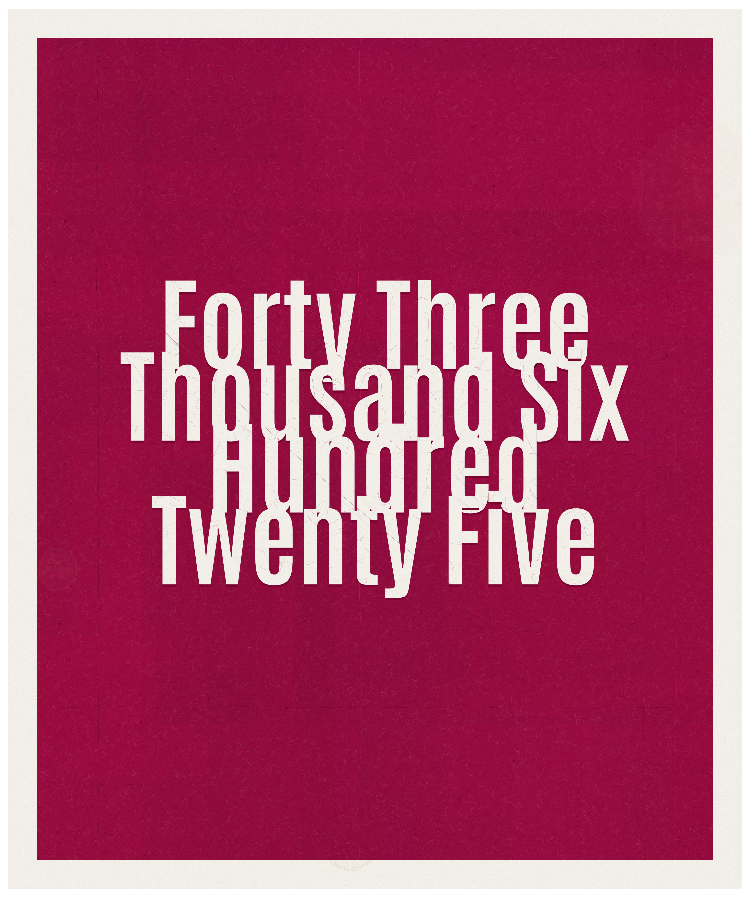Count #43625