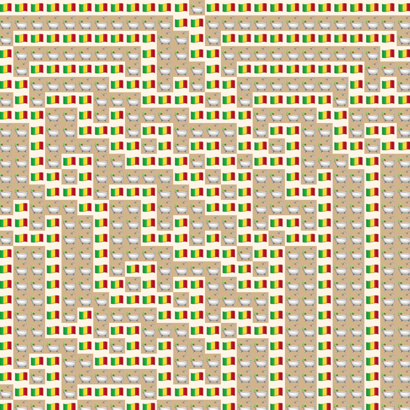 Elementary Cellular Emoji Automata #426