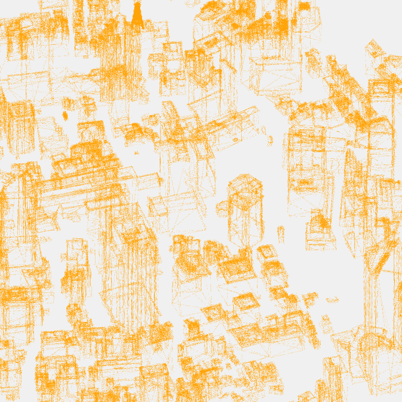 Algorithmic Drawing: Minato City Tokyo #59