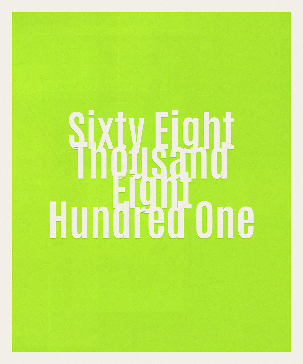 Count #68801