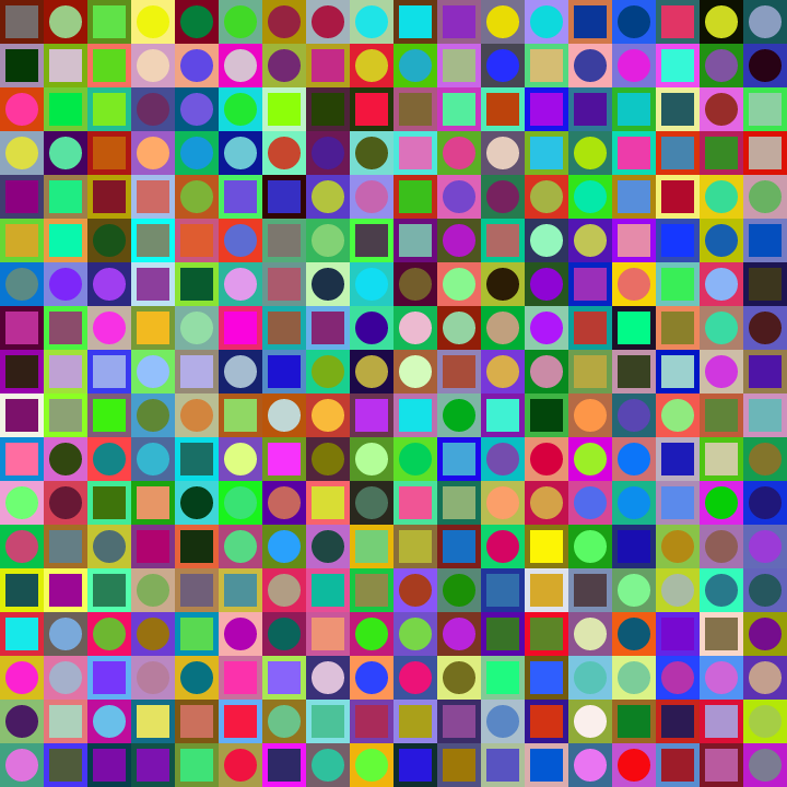 Square Dot Composition #8