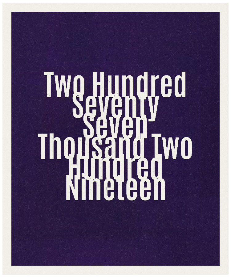 Count #277219