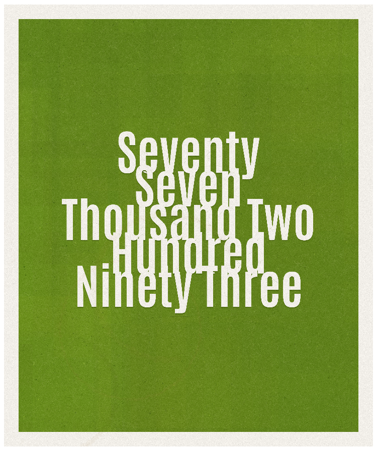 Count #77293